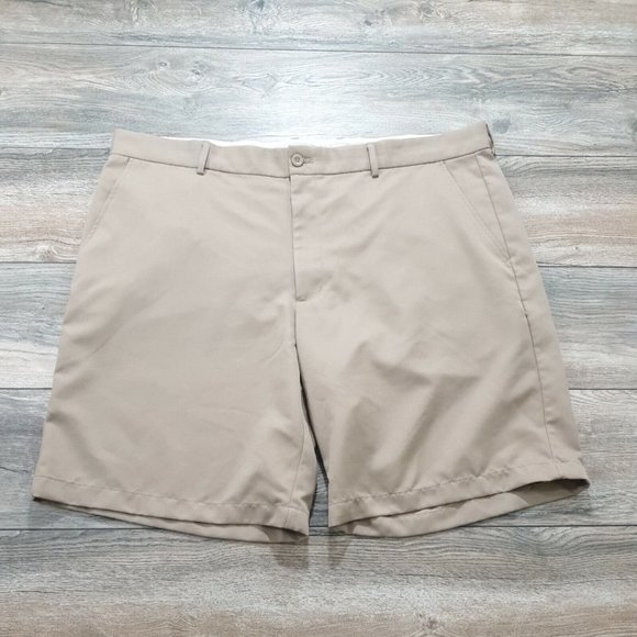 Greg Norman Other - Greg Norman Tasso Elba Mens Shorts Waist 42" Bermuda Golf Athletic Sport Tan